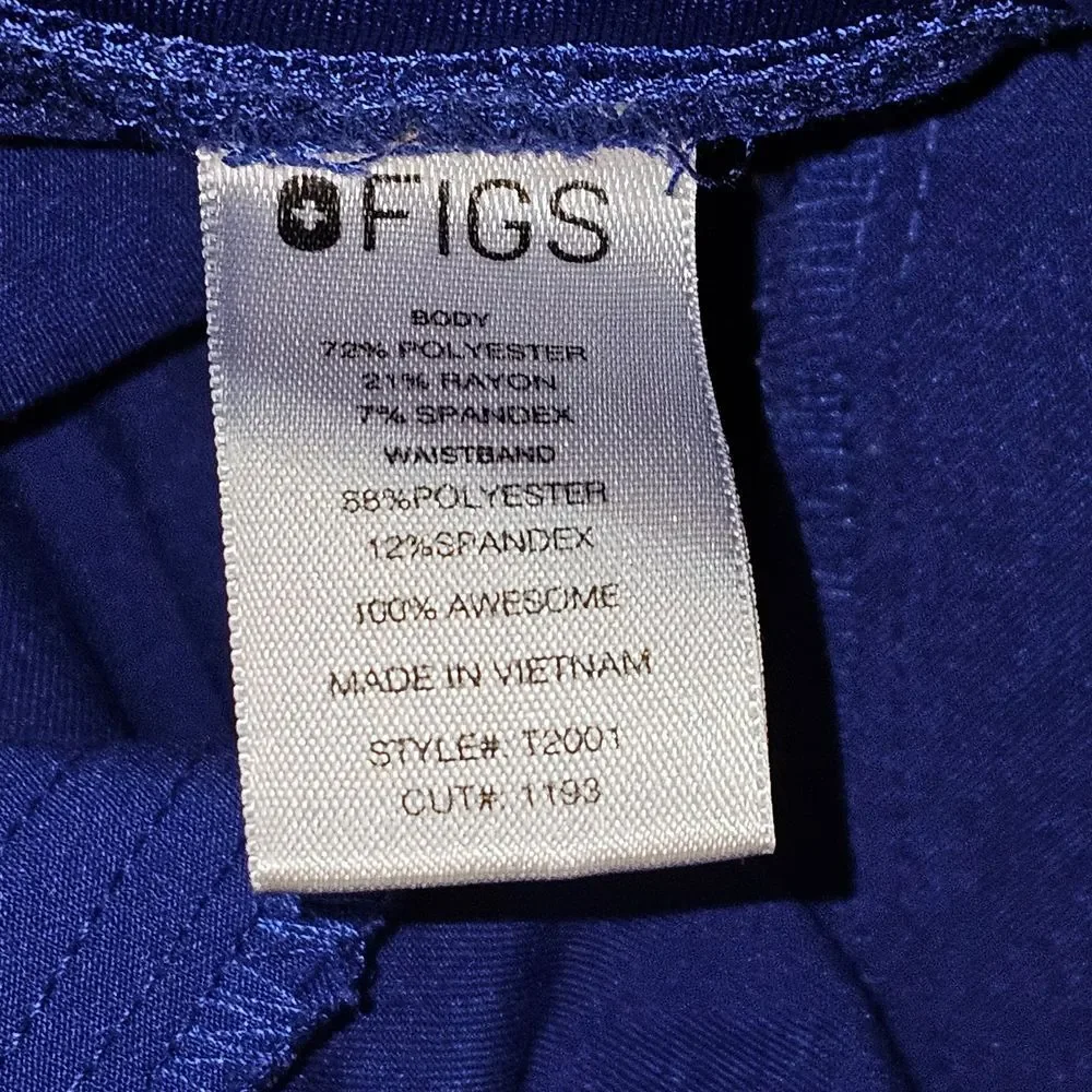 Figs Mens Royal Blue Axim Cargo Scrub Pants‎ XXL